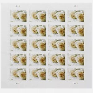 2011 White Rose Stamps 50 Books of 1000 Stamps